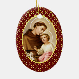 St Anthony von Padua Keramikornament