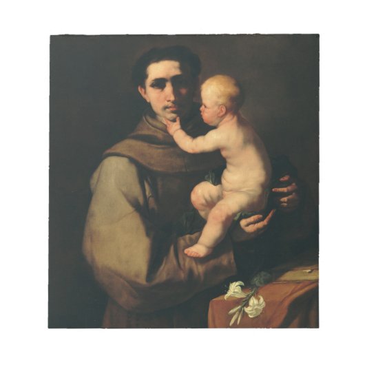 St. Anthony von Padua, Luca Giordano Notizblock (Vorderseite)