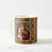 St Anthony von Padua mit Baby Jesus Kaffeetasse (Vorderseite Links)