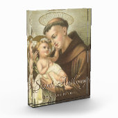 St. Anthony von Padua mit Baby Jesus Latin Fotoblock (Links)