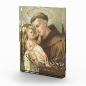 St. Anthony von Padua mit Baby Jesus Latin Fotoblock (Rechts)