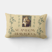 St Anthony von Padua mit Baby Jesus Lendenkissen (Rückseite)