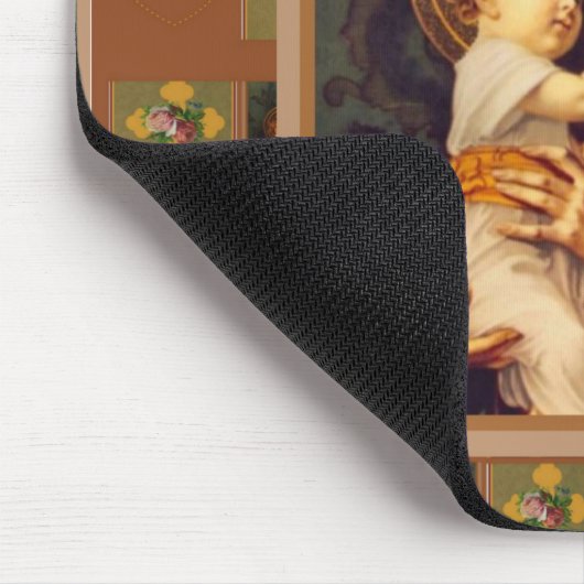 St Anthony von Padua mit Baby Jesus Mousepad (Ecke)