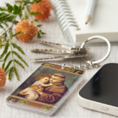 St Anthony von Padua mit Baby Jesus Schlüsselanhänger (Vorderseite rechts)