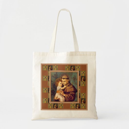 St Anthony von Padua mit Baby Jesus Tragetasche (Vorne)
