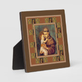 St. Anthony von Padua mit dem Baby Jesus Fotoplatte (Vorderseite)