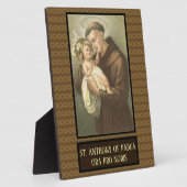 St. Anthony von Padua mit dem Baby Jesus Fotoplatte (Seite)