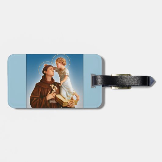 ST ANTHONY VON PADUA-NEVER VERLIEREN IHRE TASCHEN! GEPÄCKANHÄNGER (Rückseite horizontal)