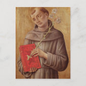 St. Anthony von Padua Postkarte (Vorderseite)