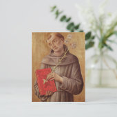 St. Anthony von Padua Postkarte (Stehend Vorderseite)