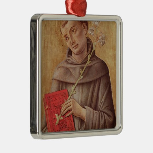 St Anthony von Padua Silbernes Ornament (Rechts)
