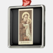 St. Anthony von Padua und das Kind Jesus Christus Ornament Aus Metall (Links)