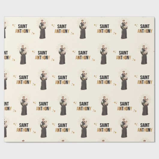 St. Anthony Wrapping Paper Geschenkpapier (Flach)