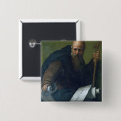 St- Anthonyabt (c.251-356) c.1518-19 (Öl auf Ca Button (Vorne & Hinten)