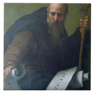 St- Anthonyabt (c.251-356) c.1518-19 (Öl auf Ca Fliese