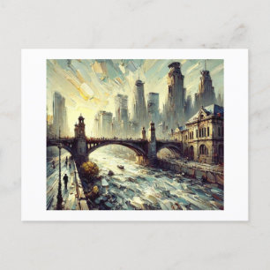 St. Anthonys Bridge Minneapolis, Postkarte