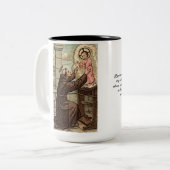 St- Anthonyzitat - Christus Zweifarbige Tasse (Vorderseite Links)