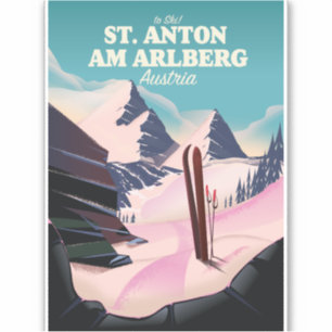 St. Anton am Arlberg Österreich Aufkleber