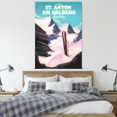 St. Anton am Arlberg Österreich Leinwanddruck (Insitu (Schlafzimmer))