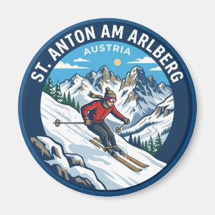 St. Anton am Arlberg Österreich Magnet