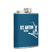 St. Anton Austria Skier Flachmann (Rechts)