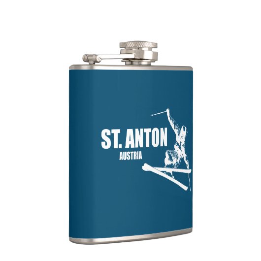 St. Anton Austria Skier Flachmann (Rechts)