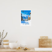 St. Anton Austria Travel Print Poster (Küche)