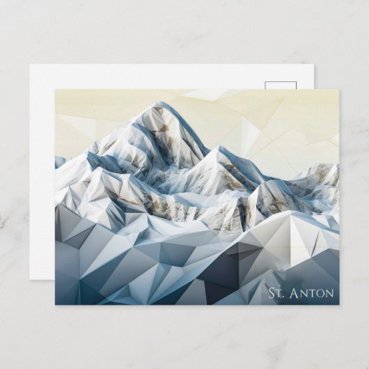 St. Anton Peaks Postkarte (Vorne/Hinten)