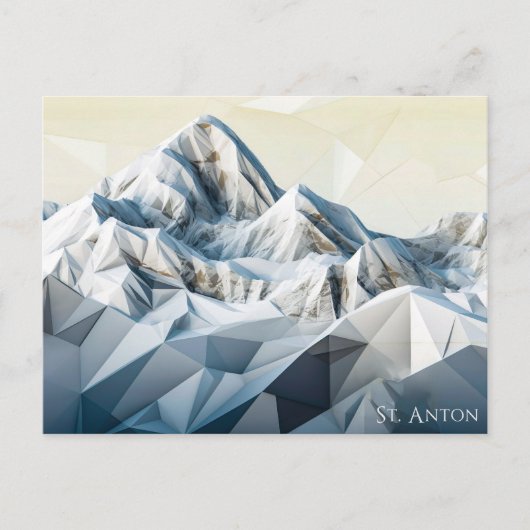 St. Anton Peaks Postkarte (Vorderseite)