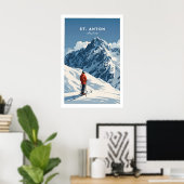 St Anton Ski Druck 1 Poster (Heimbüro)