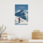 St Anton Ski Druck 1 Poster (Küche)