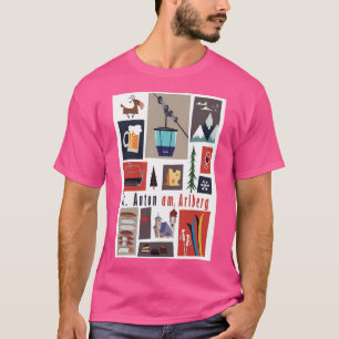 St Anton Ski Poster T-Shirt