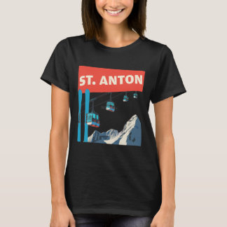 St. Anton Skifahren - Retro St. Anton Skifahren T-Shirt