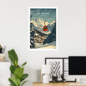 St Anton Wandkunst 1 Poster (Heimbüro)