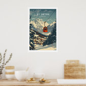 St Anton Wandkunst 1 Poster (Küche)