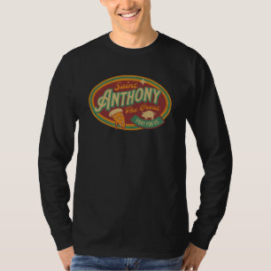 St. Antonius Großer Abt Schutzpatron Bauern Retro T-Shirt