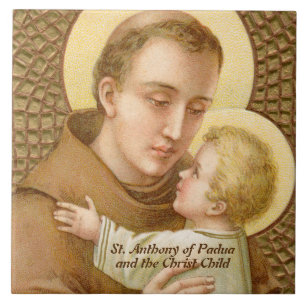 St. Antonius von Padua & das Jesuskind (JM 05) Fliese
