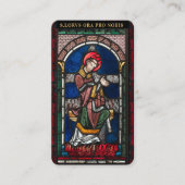 St. Anwältin Religiöses katholisches Märtyrergebet Platzkarte (Vorderseite)