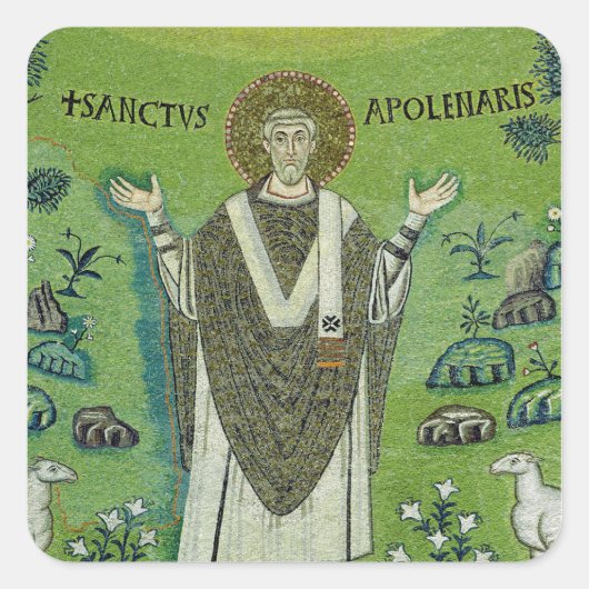 St. Apollinare Quadratischer Aufkleber (Vorderseite)