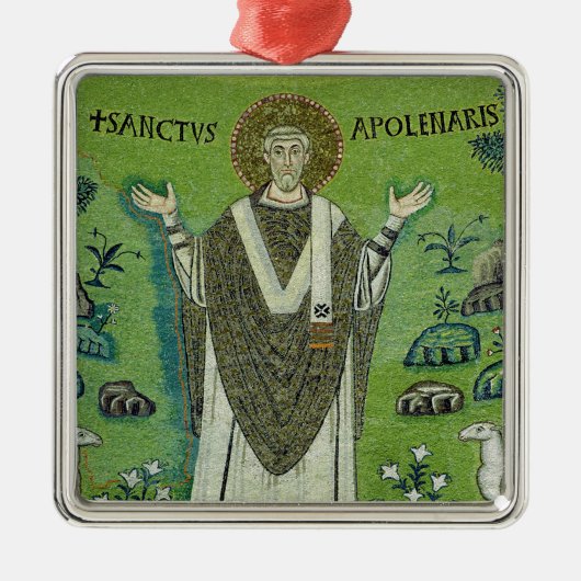 St. Apollinare Silbernes Ornament (Vorne)