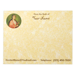 St. Apollonia (BLA 001) 11"x8.5" Horiz (Style #1) Notizblock