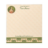St. Apollonia (BLA 001) 5.5"x6" (Style #2) Vert Notizblock (Vorderseite)