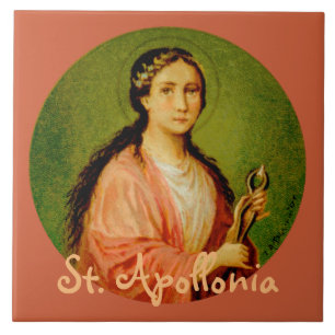 St. Apollonia (BLA 001) Keramikfliese #1