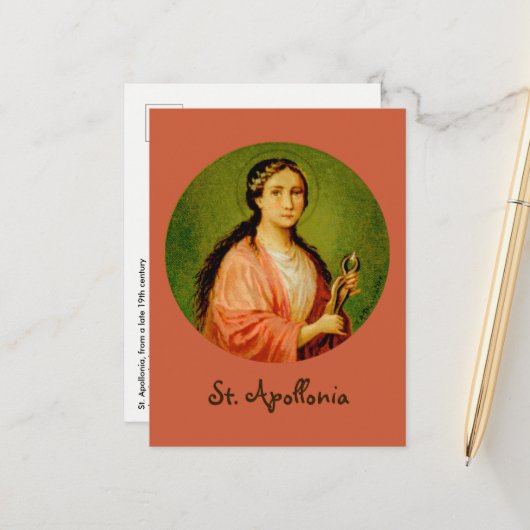 St. Apollonia (BLA 001) Postkarte #2 (Vorderseite/Rückseite Beispiel)