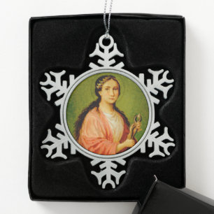 St. Apollonia (BLA 001) Schneeflocken Zinn-Ornament