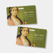 St. Apollonia (BLA 001, Style 0) Ausweis (Vorder- & Rückseite)
