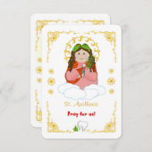 St. Apollonia Holy Card Einladung (Vorne/Hinten)