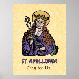 St. Apollonia mit gezogenem Zahn (Nürnberg) Poster