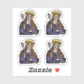 St. Apollonia mit Pulled Tooth (Nürnberg) 4-Up Aufkleber (Blatt)