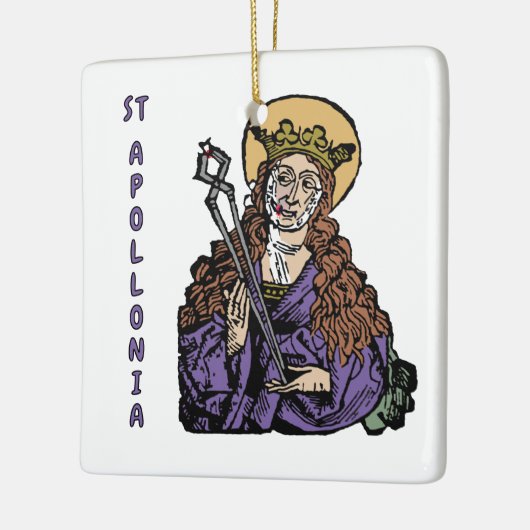 St. Apollonia mit Pulled Tooth (Nürnberg) Keramikornament (Links)